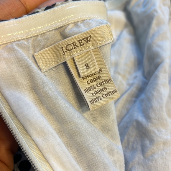 J Crew Strapless Polka Dot Dress Size 8 - Picture 9 of 10